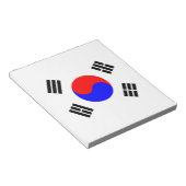 Flagge Südkoreas Notizblock (angewinkelt)