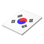 Flagge Südkoreas Notizblock (Rotiert)