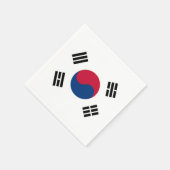 Flagge Südkoreas Papier Napkins Serviette (Ecke)