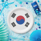 Flagge Südkoreas Pappteller (Party)