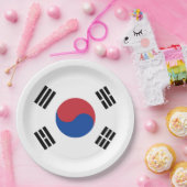 Flagge Südkoreas Pappteller (Party)