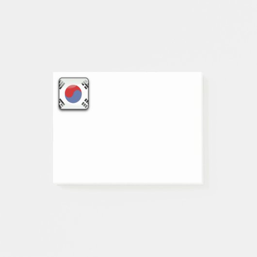 Flagge Südkoreas Post-it Klebezettel (Vorderseite)