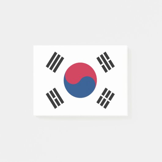 Flagge Südkoreas Post-it Klebezettel (Vorderseite)