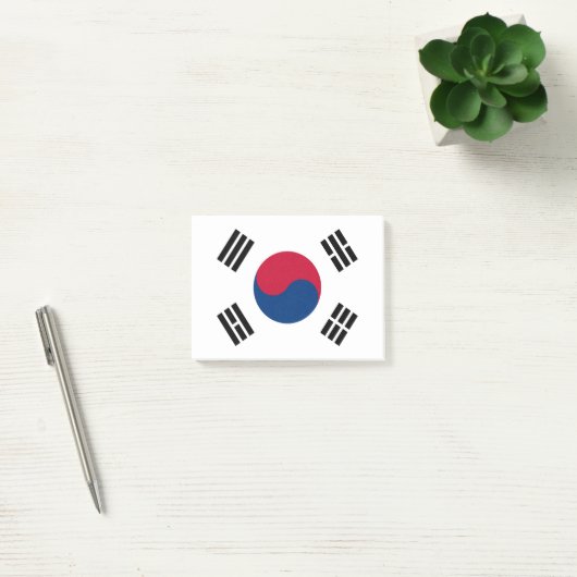 Flagge Südkoreas Post-it Klebezettel (Büro)