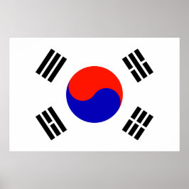 Flagge Südkoreas Poster