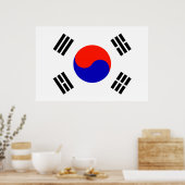 Flagge Südkoreas Poster (Küche)