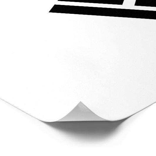 Flagge Südkoreas Poster (Ecke)