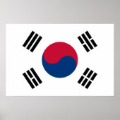 Flagge Südkoreas Poster (Vorne)