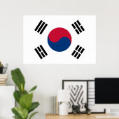 Flagge Südkoreas Poster (Heimbüro)
