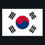 Flagge Südkoreas Poster<br><div class="desc">Die Flagge Südkoreas.</div>