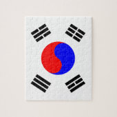 Flagge Südkoreas Puzzle (Vertikal)