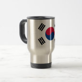 Flagge Südkoreas - Reise/Tasse des Nahverkehrs Reisebecher (Vorderseite Links)