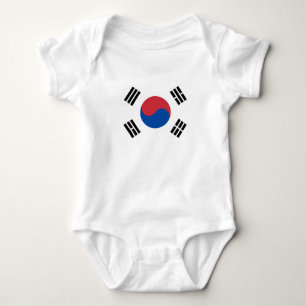 Flagge Südkoreas (ROK) Baby Strampler