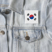Flagge Südkoreas (ROK) Button (Beispiel)