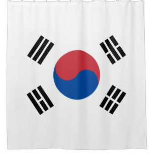 Flagge Südkoreas (ROK) Duschvorhang