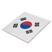 Flagge Südkoreas (ROK) Fliese (Seite)