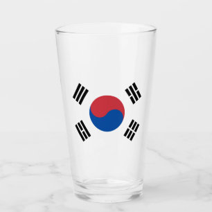 Flagge Südkoreas (ROK) Glas