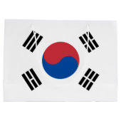 Flagge Südkoreas (ROK) Große Geschenktüte (Rückseite)