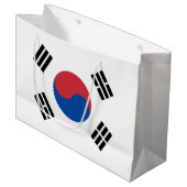 Flagge Südkoreas (ROK) Große Geschenktüte (Vorderseite Schrägansicht)