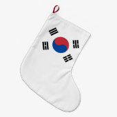 Flagge Südkoreas (ROK) Großer Weihnachtsstrumpf (Vorderansicht (hängend))