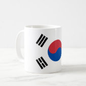 Flagge Südkoreas (ROK) Kaffeetasse (Vorderseite Links)