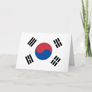 Flagge Südkoreas (ROK) Karte