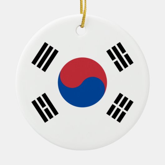 Flagge Südkoreas (ROK) Keramik Ornament (Vorne)