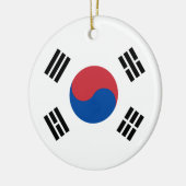 Flagge Südkoreas (ROK) Keramik Ornament (Links)