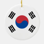 Flagge Südkoreas (ROK) Keramik Ornament (Hinten)