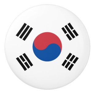 Flagge Südkoreas (ROK) Keramikknauf