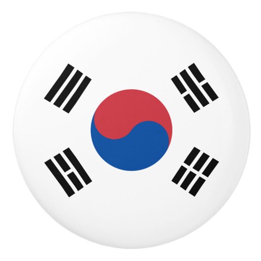Flagge Südkoreas (ROK) Keramikknauf (Vorderseite)