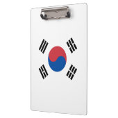 Flagge Südkoreas (ROK) Klemmbrett (Links)