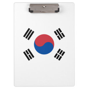 Flagge Südkoreas (ROK) Klemmbrett