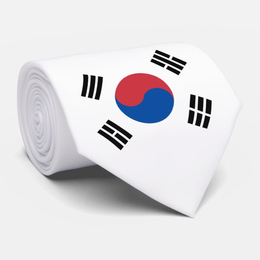 Flagge Südkoreas (ROK) Krawatte (Gerollt)