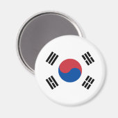 Flagge Südkoreas (ROK) Magnet (Vorderseite/Rückseite)