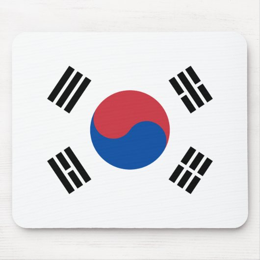 Flagge Südkoreas (ROK) Mousepad (Vorne)