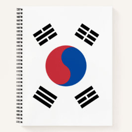 Flagge Südkoreas (ROK) Notizblock