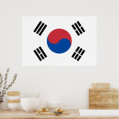 Flagge Südkoreas (ROK) Poster (Küche)