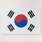 Flagge Südkoreas (ROK) Puzzle (Horizontal)