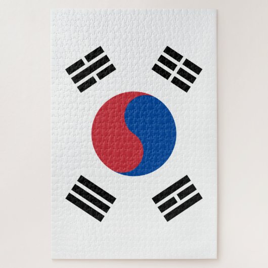 Flagge Südkoreas (ROK) Puzzle (Vertikal)