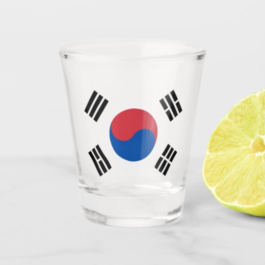 Flagge Südkoreas (ROK) Schnapsglas (Vorderseite)