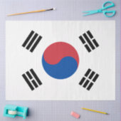 Flagge Südkoreas (ROK) Seidenpapier (Basteln)