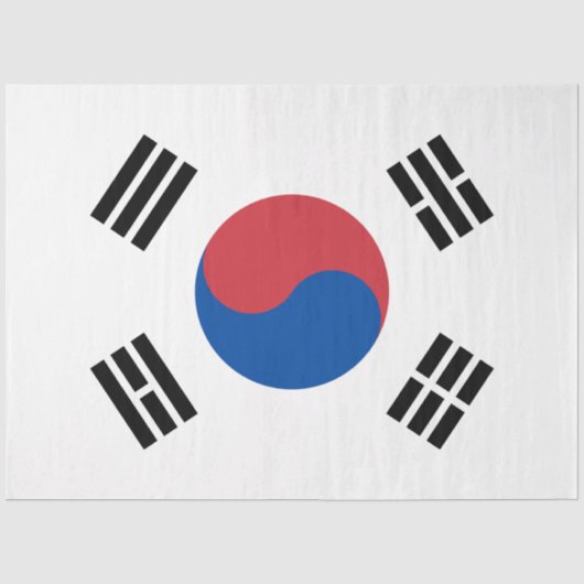 Flagge Südkoreas (ROK) Seidenpapier (Vorderseite)