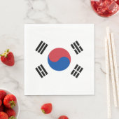 Flagge Südkoreas (ROK) Serviette (Beispiel)
