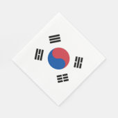 Flagge Südkoreas (ROK) Serviette (Ecke)