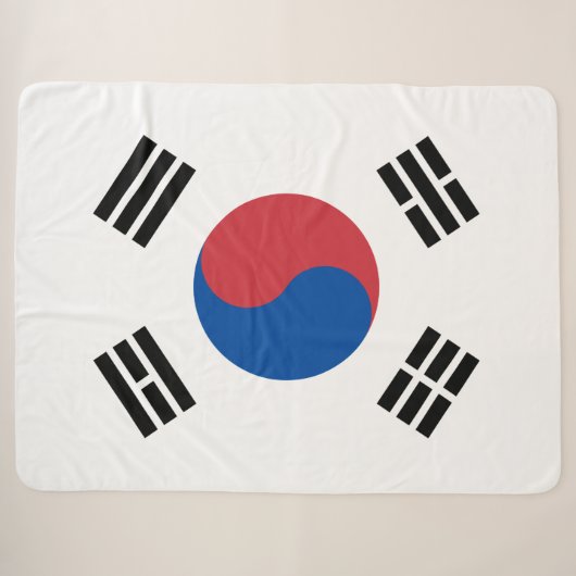 Flagge Südkoreas (ROK) Sherpadecke (Vorderseite (Horizontal))