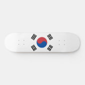 Flagge Südkoreas (ROK) Skateboard (Horizontal)