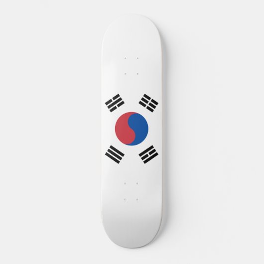 Flagge Südkoreas (ROK) Skateboard (Vorderseite)