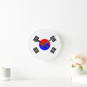 Flagge Südkoreas Runde Wanduhr (Zuhause)