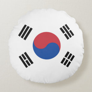 Flagge Südkoreas Rundes Kissen